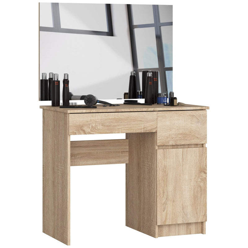 Toaletka z lustrem CLP P-2/SL 900x600 PRAWA PK DĄB SONOMA