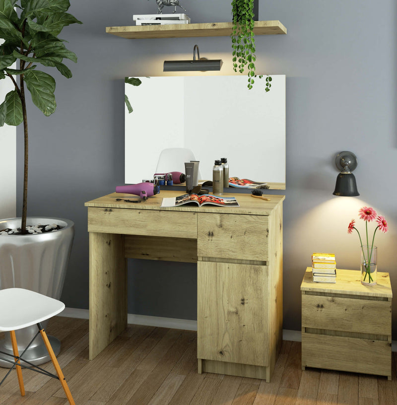 Toaletka z lustrem CLP P-2/SL 900x600 PRAWA DĄB ARTISAN