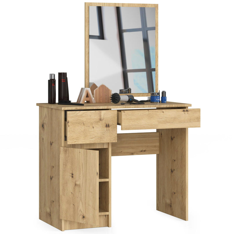 Toaletka z lustrem CLP P-2/SL LEWE DĄB ARTISAN