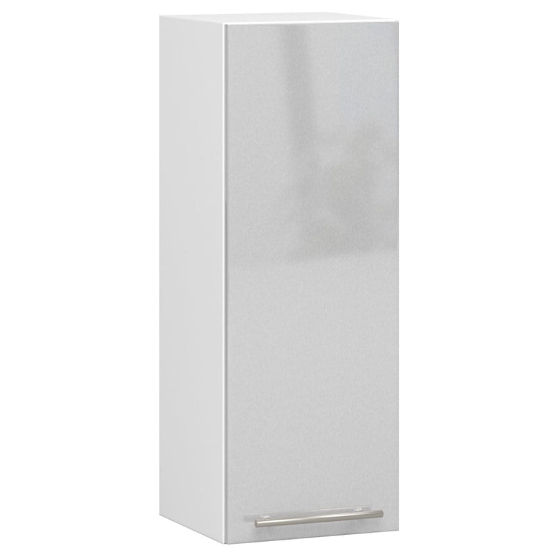WISZĄCA SZAFKA KUCHENNA OLIWIA W 30cm BIAŁA-METALIK POŁYSK H720
