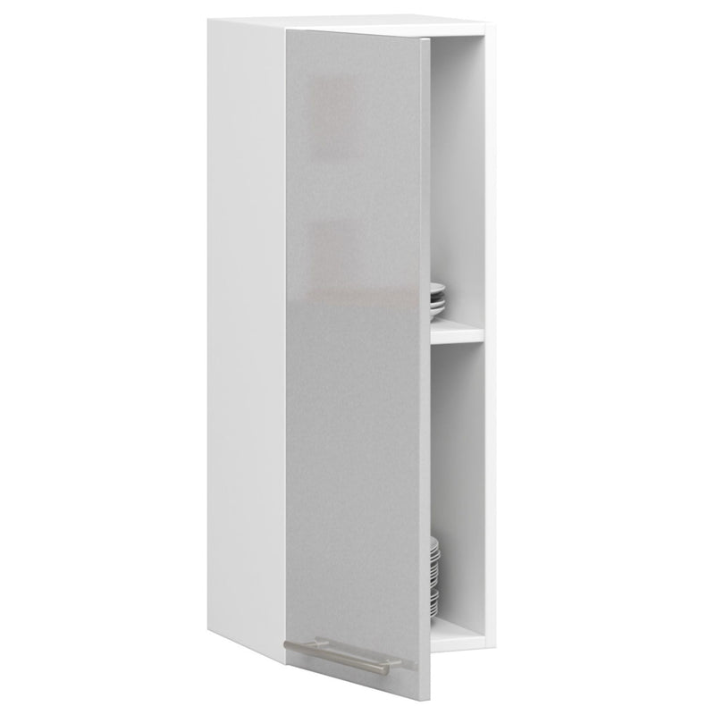 WISZĄCA SZAFKA KUCHENNA OLIWIA W 30cm BIAŁA-METALIK POŁYSK H720