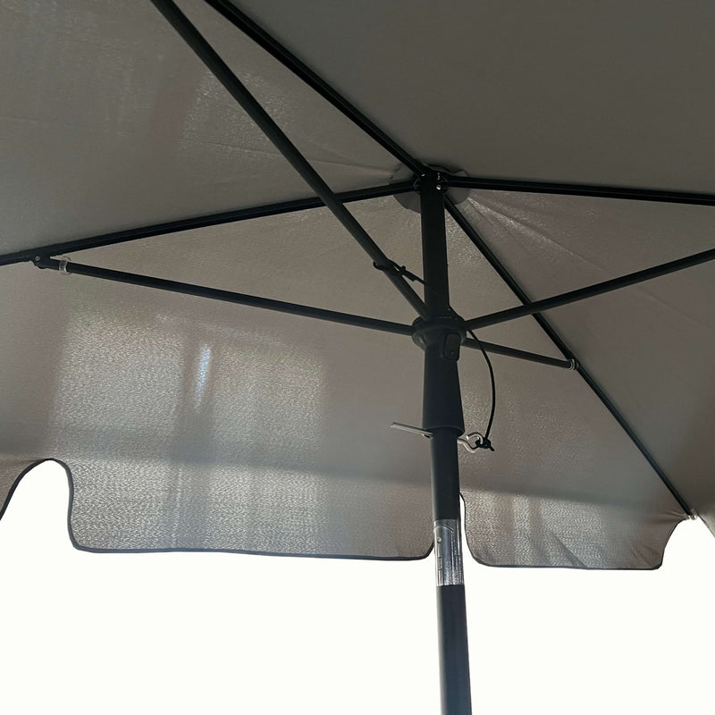 PARASOL OGRODOWY FLOKS JASNOSZARY