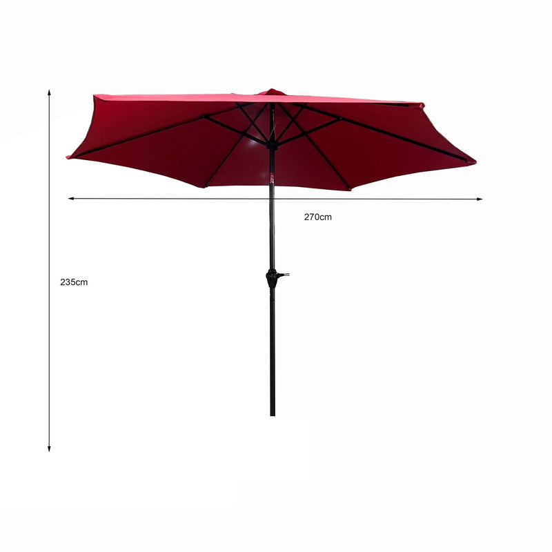 PARASOL OGRODOWY ORIENT CZERWONY