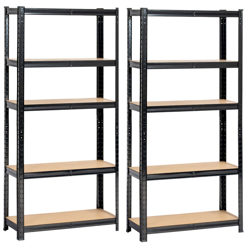 2x REGAŁ METALOWY 70x30x154 CZARNY
