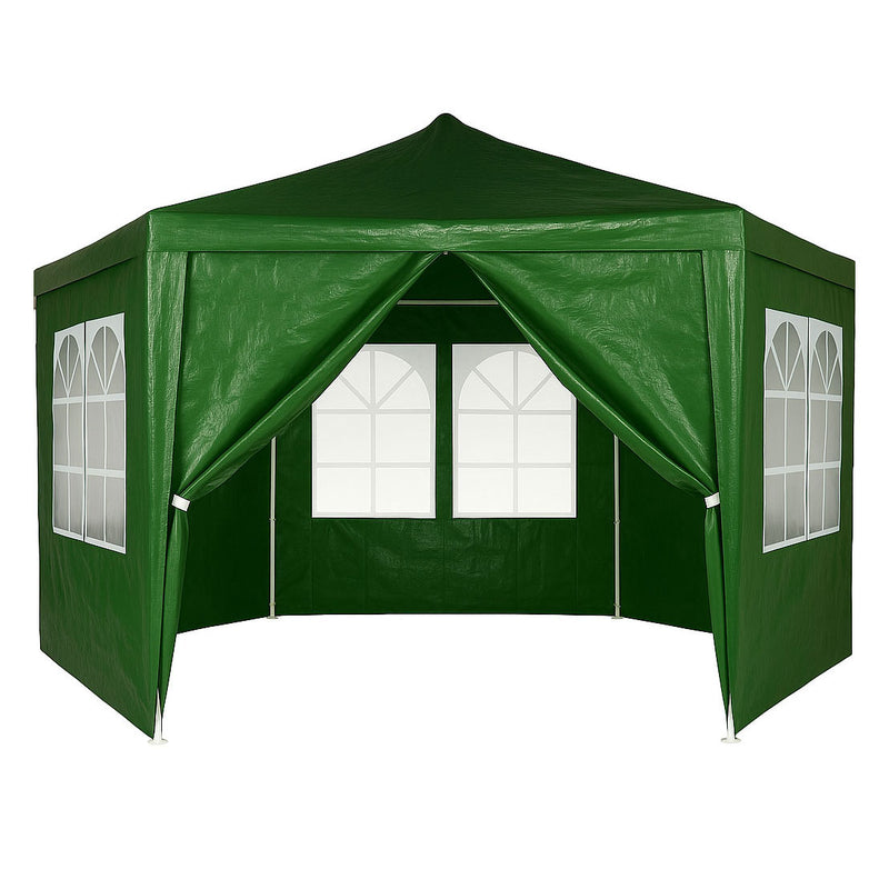 Namiot pawilon ogrodowy handlowy 2x2x2 m z oknami zielony MultiGarden