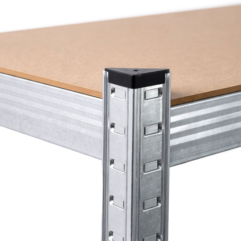 Regał na opony metalowy garażowy 120 cm 3 półki 120x40x180 Galwanizowany Srebrny