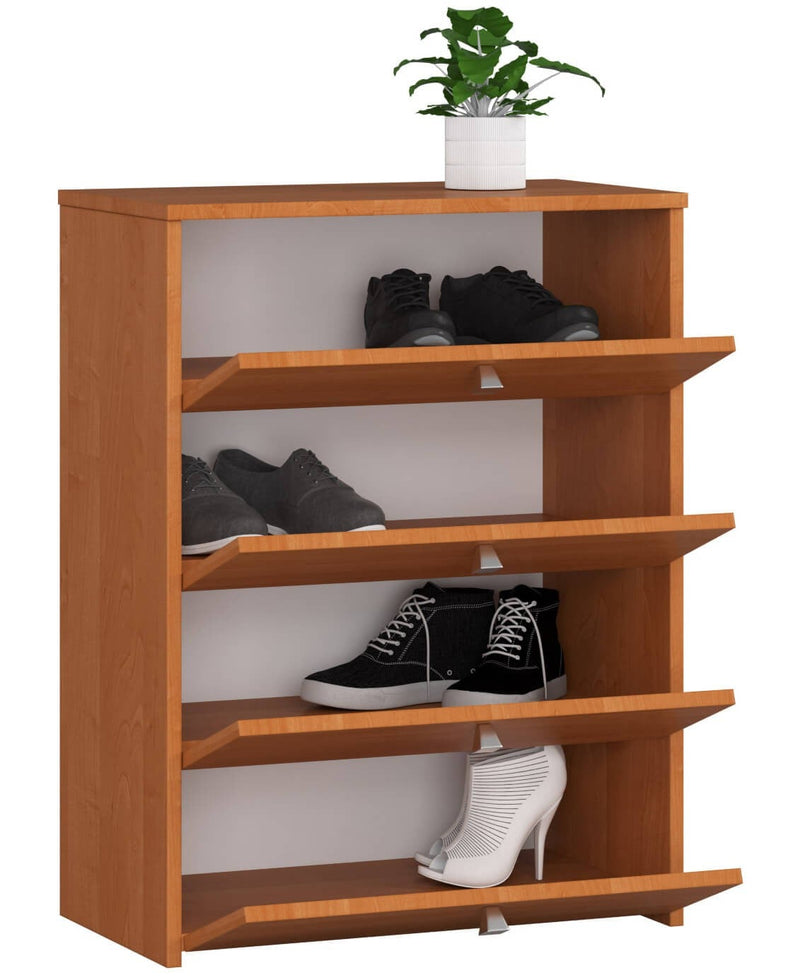 Szafka na buty RUBIN 4 uchylne drzwiczki 66 cm - olcha